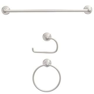 Mandouri 3-Piece Bath Hardware Kit in Brushed Nickel | The Home Depot