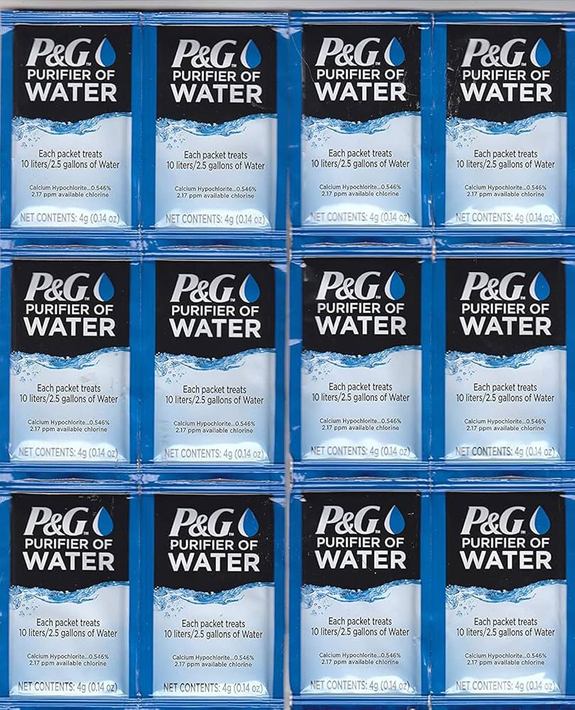 P&G Purifier of Water Portable Water Purifier Packets. Emergency Water Filter Purification Powder... | Amazon (US)
