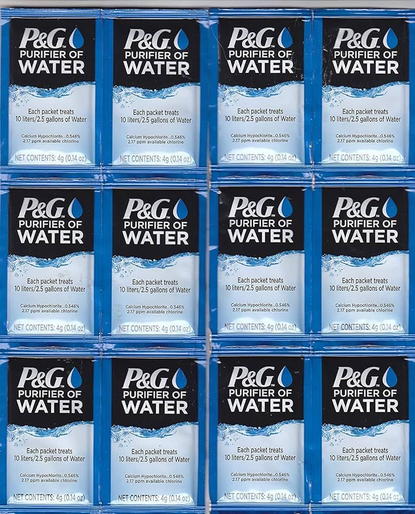 P&G Purifier of Water Portable Water Purifier Packets. Emergency Water Filter Purification Powder... | Amazon (US)