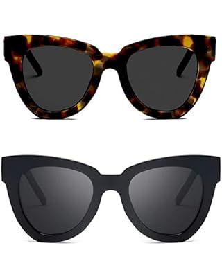 Ayaoch Women Lady Retro Cat Eye Sunglasses Designer Square Frame Eyeglass Shades UV Protection (T... | Amazon (US)