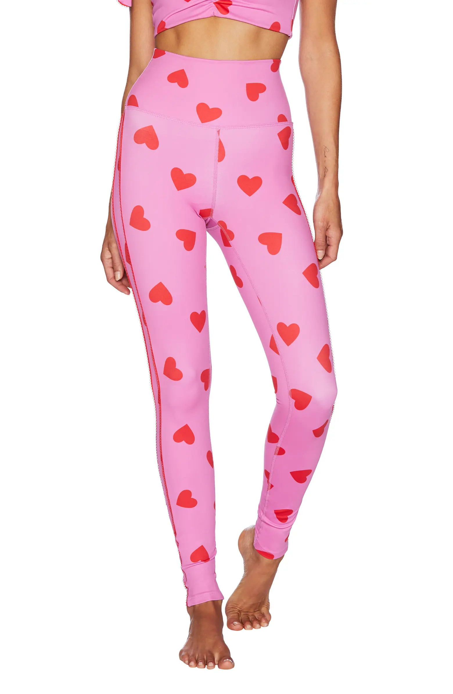 Beach Riot Kat Heart Print High Waist Leggings | Nordstrom | Nordstrom
