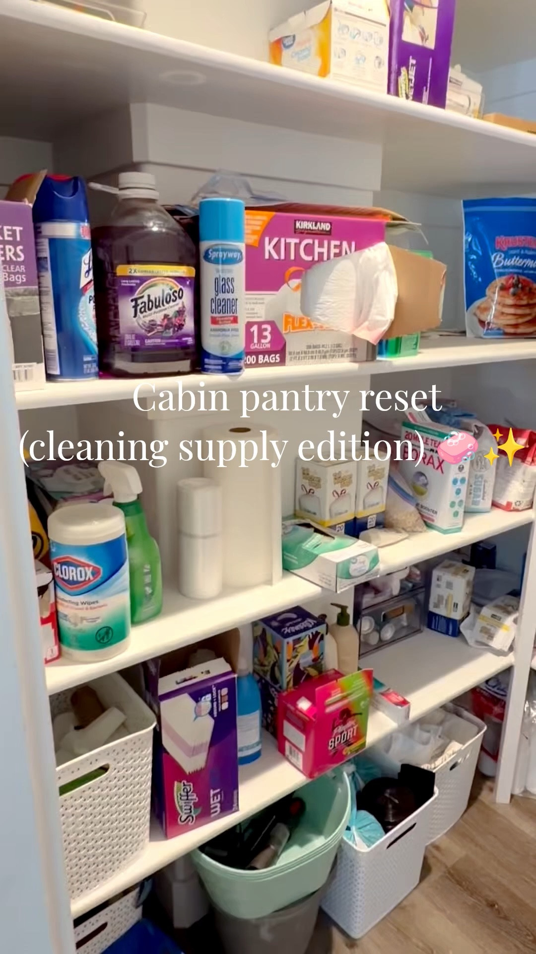 Our cabin pantry gets a LOT of traffic… and somehow the cleaning supplies always end up the most chaotic 😅

Did a quick reset to make this actually functional for guests (and easy to maintain between visits)

Nothing fancy—just systems that make sense when lots of people are using it 🙃

Save this for your next reset day or if you have a shared space! #cabinlife #airbnbhost #vacationhome #pantryorganization #organizewithme #cleanwithme #restockandorganize #airbnbtips #hostlife #homeorganization #cleaningmotivation #declutteryourhome #beforeandafterhome #satisfyingcleaning #realisticcleaning #momlife #busyhome #organizedhome #guestready #simplehome