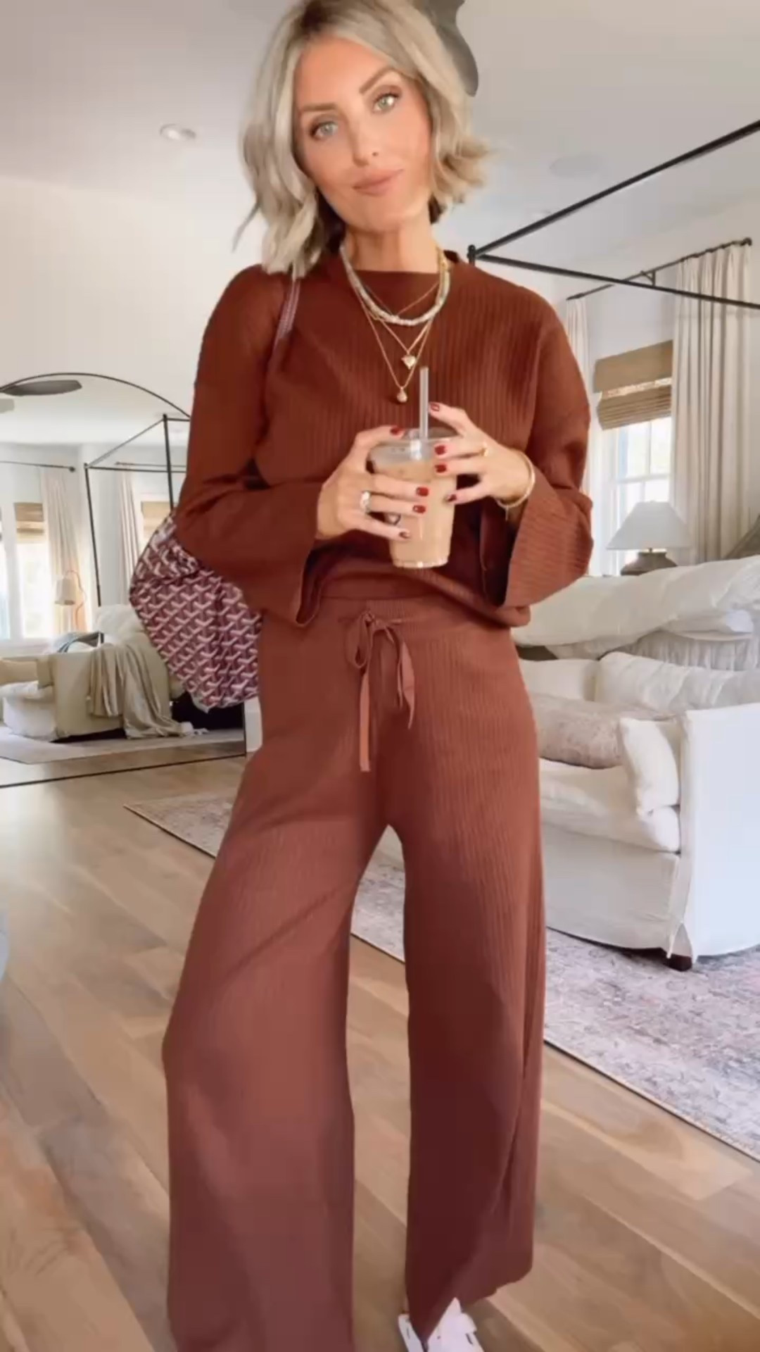 Loving this ribbed lounge set from Amazon! So cozy and perfect to wear to run errands or work from home! I sized up to a M in the set to accommodate for the bump! Wearing XS in the trench!

Loverly Grey, Amazon, matching set, fashion set, lounge set, loungewear, Birkenstock clogs, trench coat, winter outfit 

#LTKSeasonal