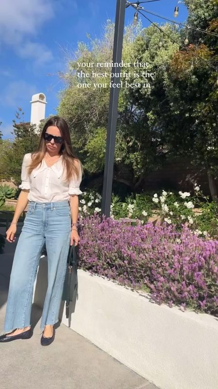 Cool mom style, cute mom style, simple, white outfit, simple white top, Mom jeans, loose leg jeans, 90s jeans, vintage jeans, Chanel ballerina, French girl aesthetic, French girl style, simple summer outfit, travel outfit inspiration, Mom outfit inspiration

#LTKTravel #LTKOver40 #LTKItBag