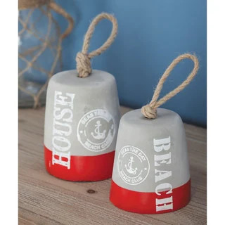 Porch & Den Buckroe Cement Rope Door Stop Set (4'' x 9'') | Bed Bath & Beyond