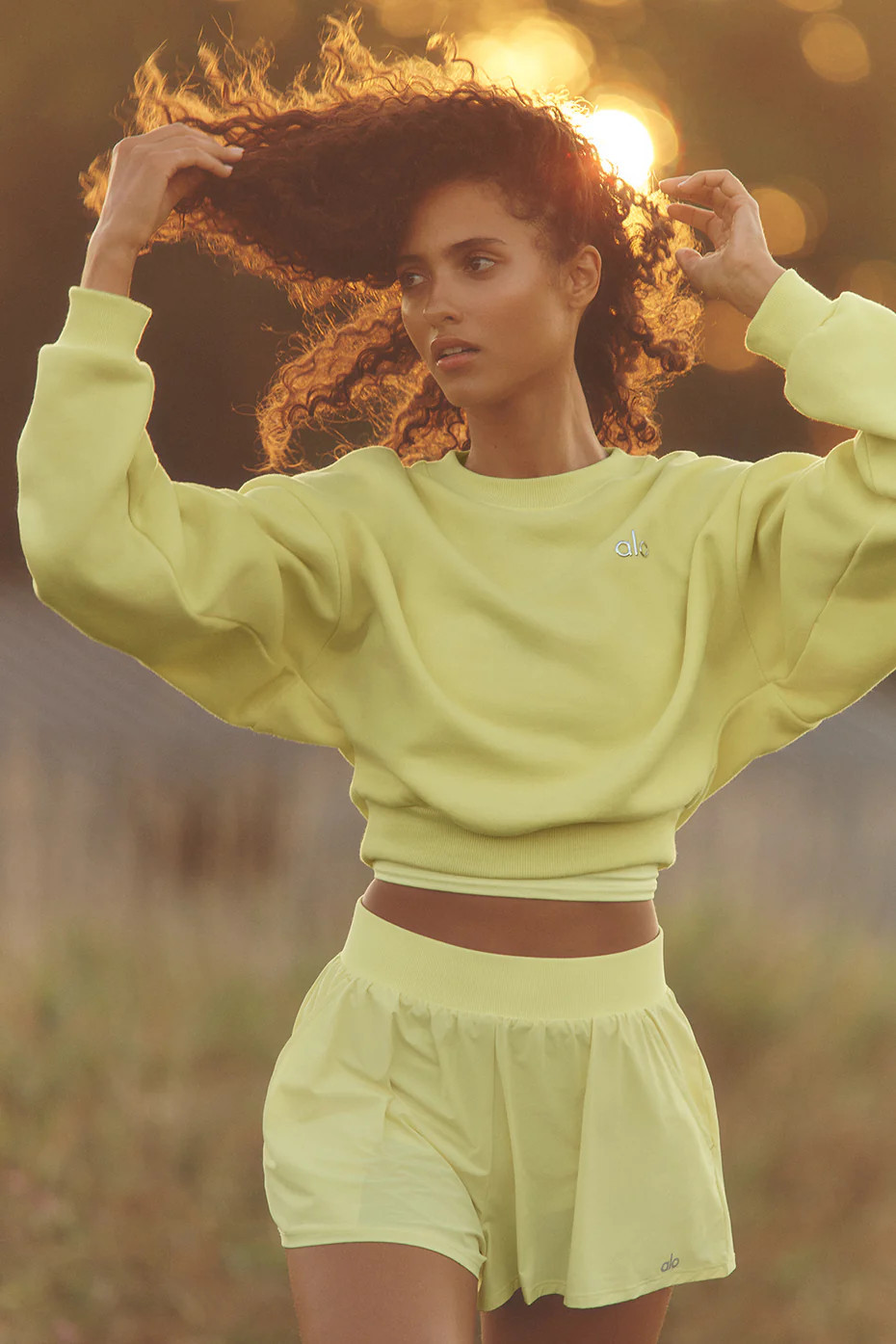 ALO | Breezy Shortshine in Sun Yellow, Size: Small | Alo Yoga