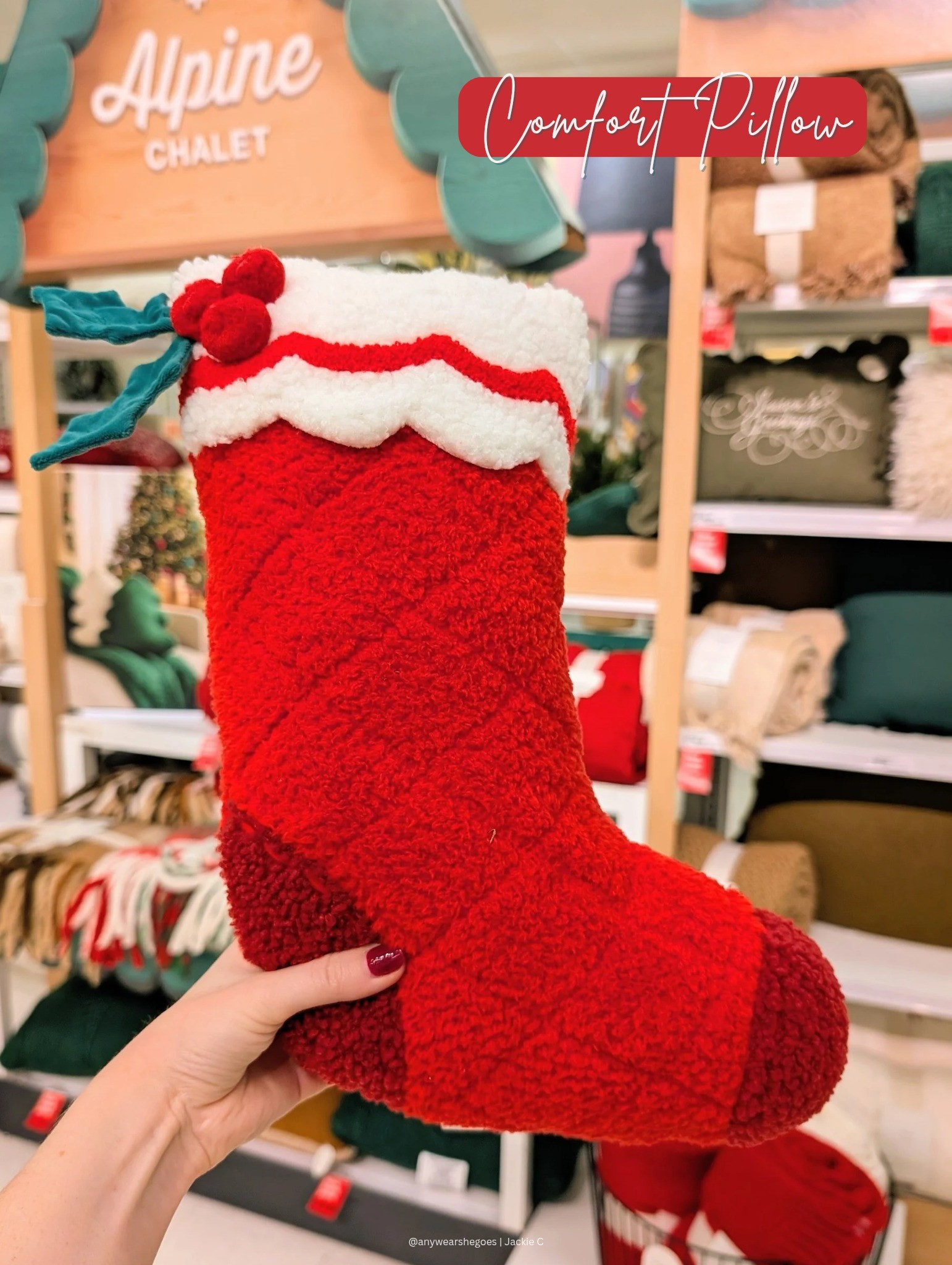 Christmas stocking comfort pillow for traveling.

#LTKHoliday #LTKTravel #LTKFindsUnder50