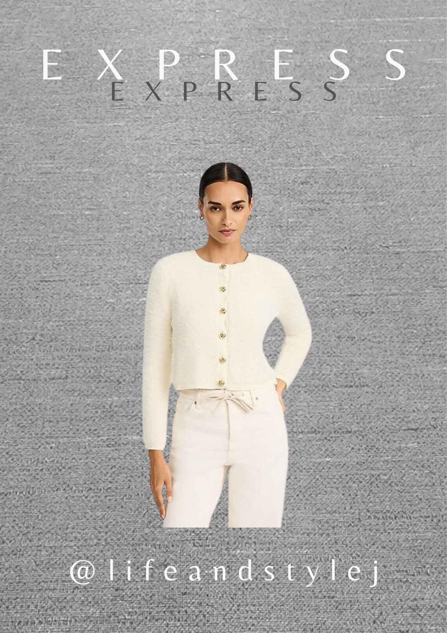 This Express fuzzy crew neck cardigan adds soft texture to an ageless wardrobe. Style it buttoned up with high rise jeans or layered over a sleek tank with tailored pants for a cozy yet polished midlife look. #midlifefashion #agelessstyle #cozychic #modernclassic #timelesswardrobe 

#LTKSeasonal #LTKOver40 #LTKFindsUnder100