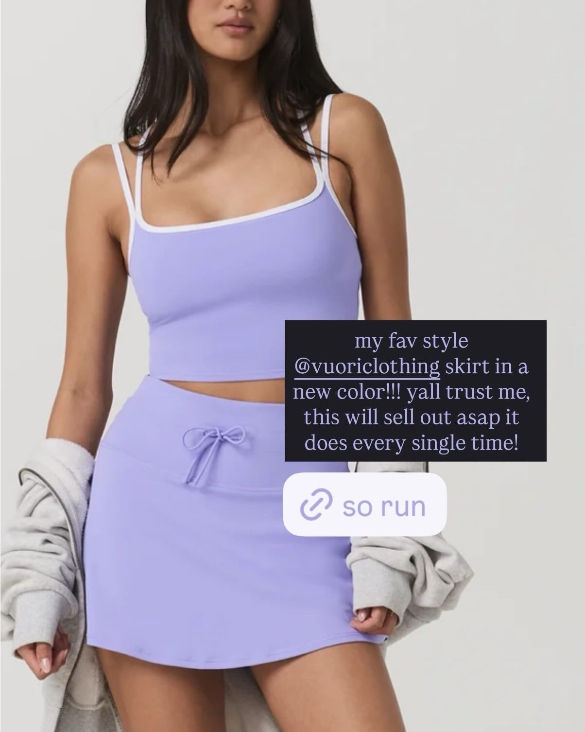 My fav pieces from @Vuori US cutest lavender color I am loving! I have this skirt in so many colors. I am sizing up in the top. And the tee I have in every color because it’s that good!! 

#LTKootd #LTKmomlife #LTKActive