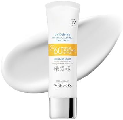 AGE20'S UV Defense Hydro Calming Sunscreen SPF 60+ | Korean Sunscreen | Moisturizing Creamy Formu... | Amazon (US)