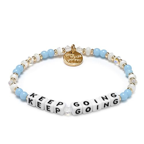 Little Words Project Keep Going Bracelet, The Original Word Bracelet, Made with Colorful Beads and Plated Brass Hardware, Handcrafted Design & Positive Message, Size XS | Amazon (US)