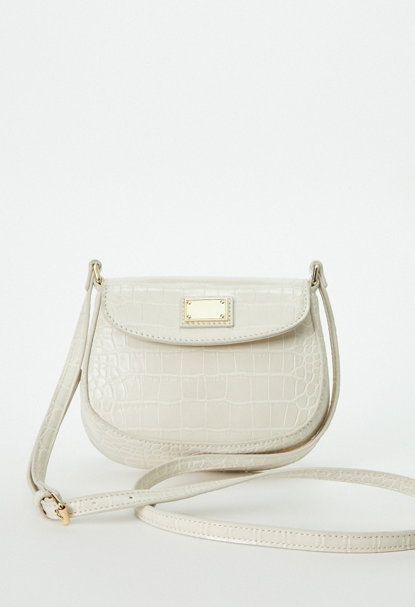 Shoulder Bag With Metal Plate | JustFab