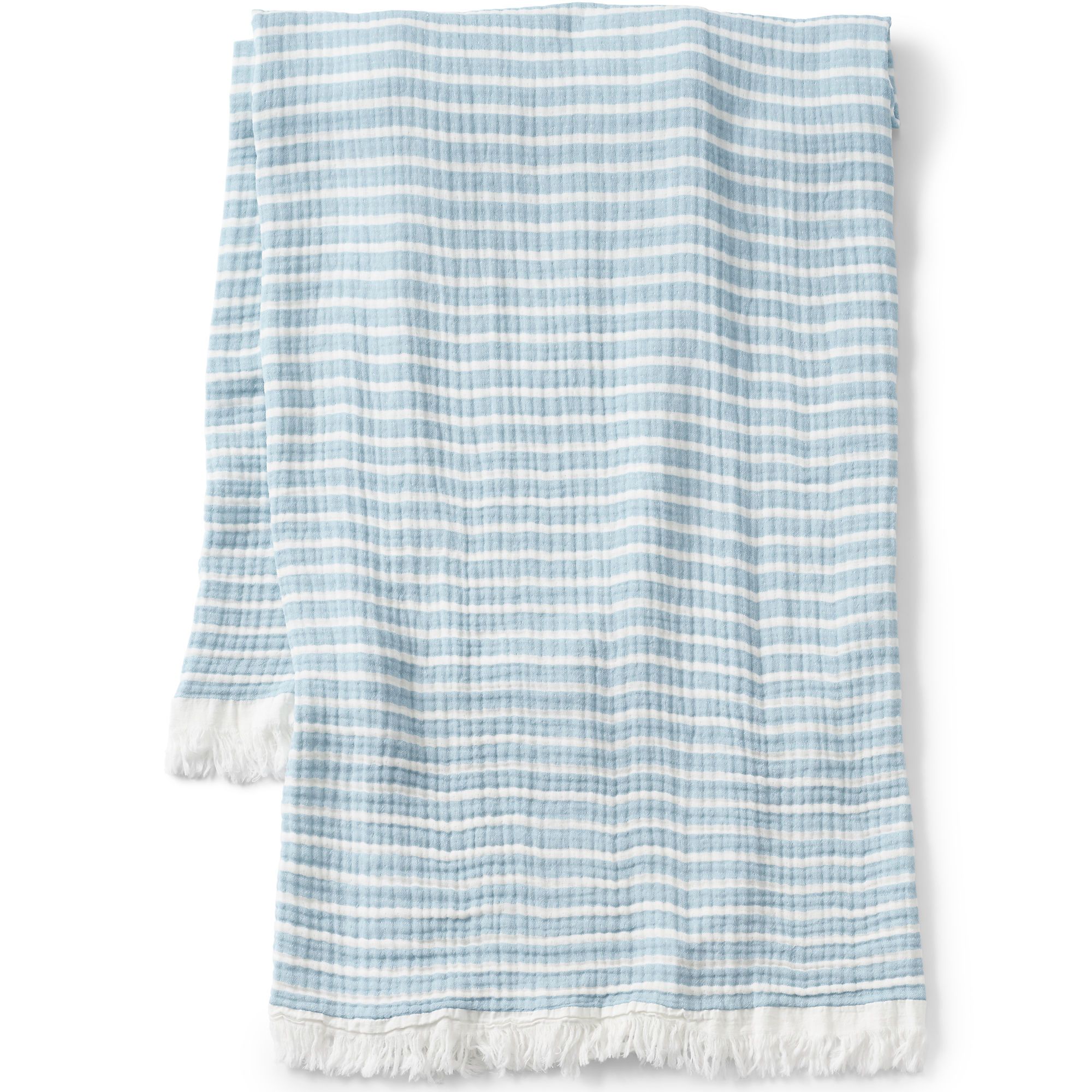 Cotton Throw Blanket | Lands' End (US)