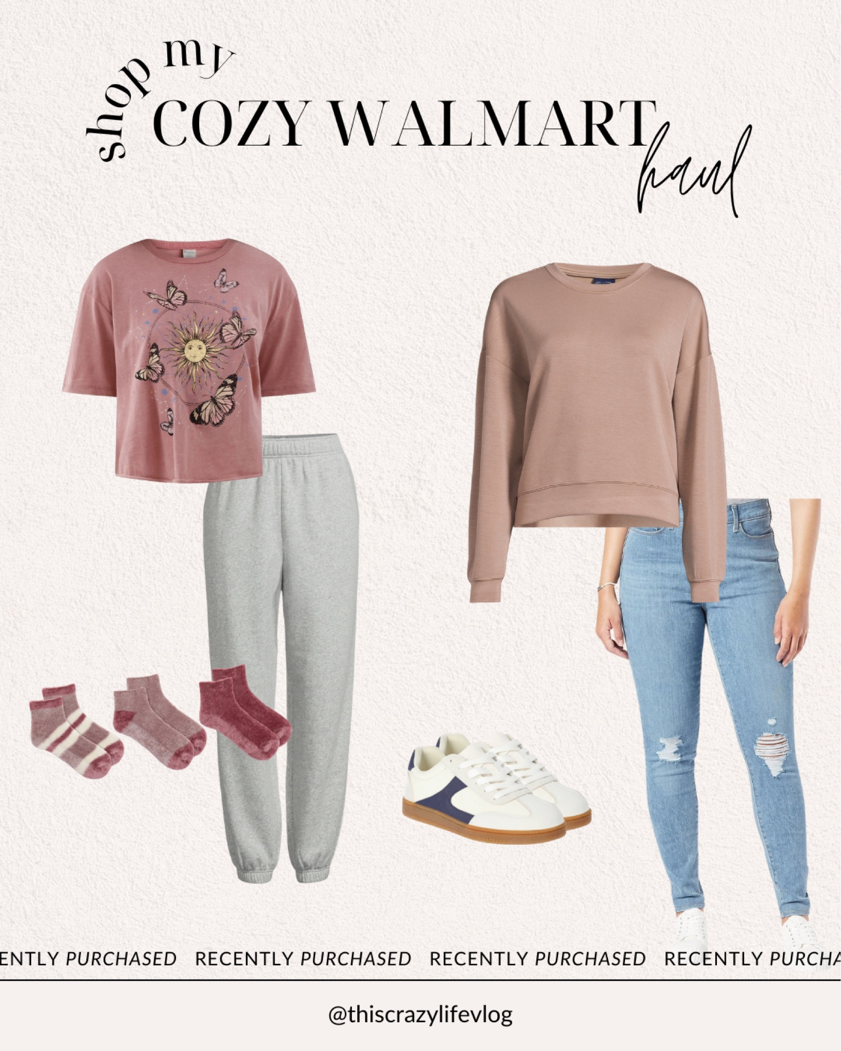 This cozy + casual mini @walmartfashion haul is what we all need this Fall! #walmartpartner 🤍 These sweat pants are legit the comfiest I’ve ever owned, and this boxy cropped top fits so comfy, without showing everything off while you lounge around! And these jeans have become a fave because they’re so stretchy & forgiving, and this scoop brand cropped sweatshirt might be in my closet in 4 colors because it’s truly that good! Grab one for yourself before they sell out! 

@walmart #walmart #walmartfashion


#LTKSeasonal #LTKFindsUnder50 #LTKStyleTip