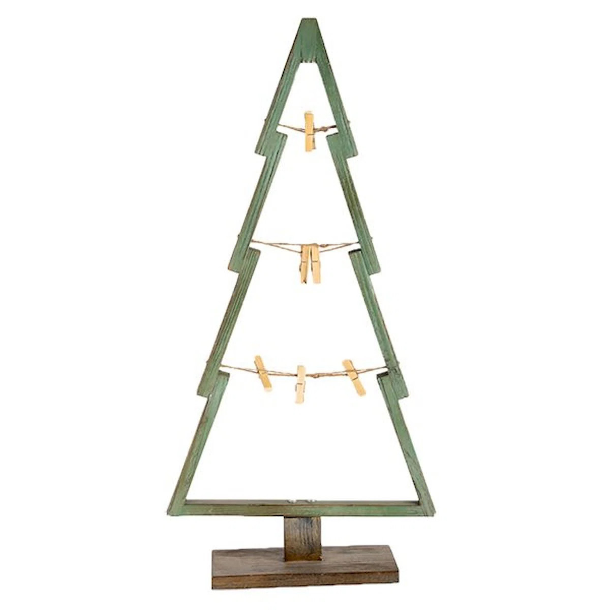 Wooden Christmas Tree Card Holder | Wayfair North America