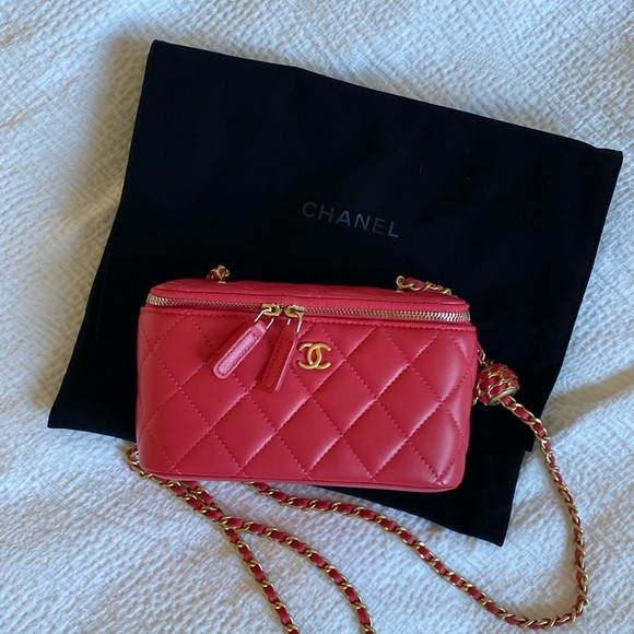 Chanel Red Mini Vanity Case. | Poshmark
