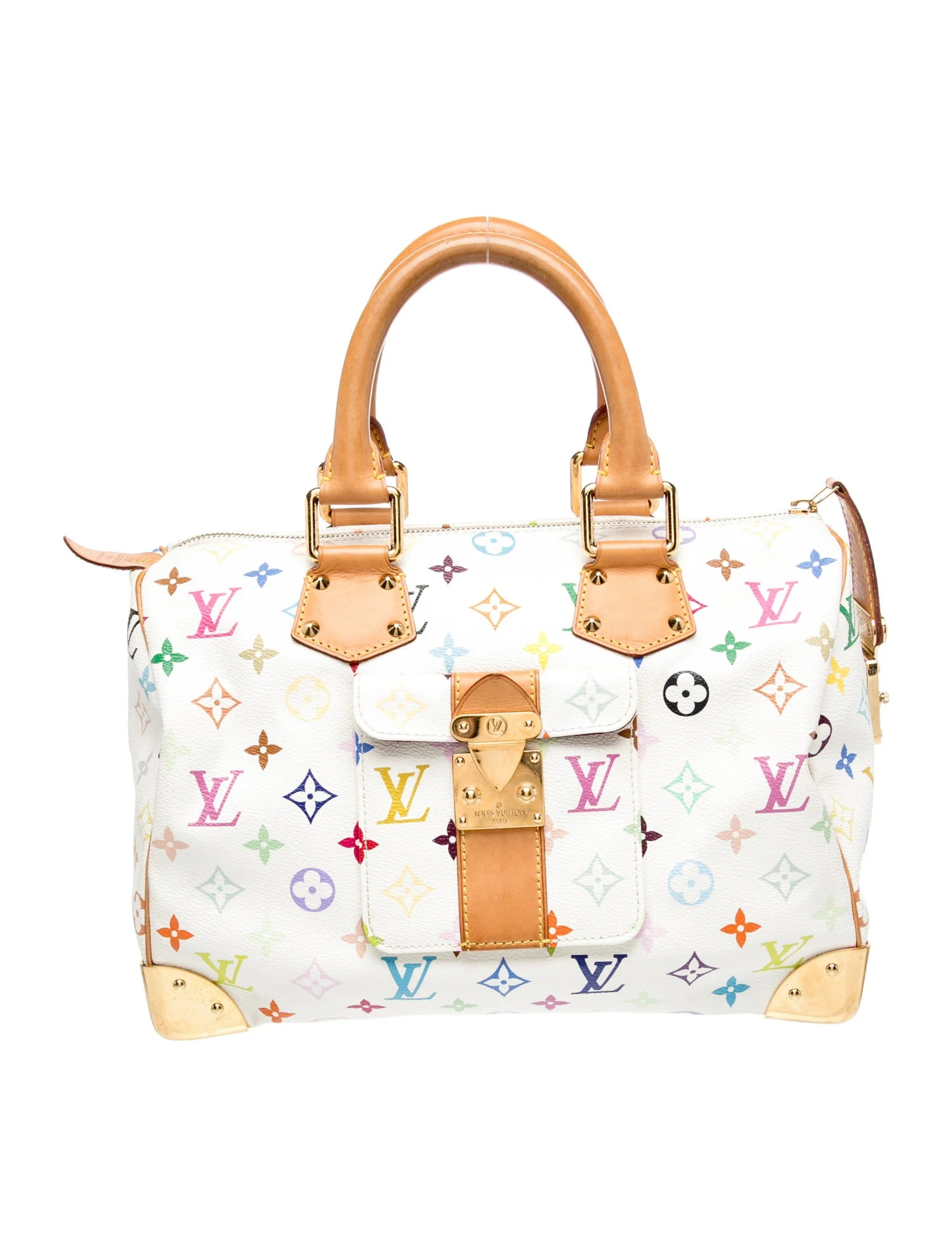 Louis Vuitton Multicolore Monogram Speedy 30 - White Handle Bags, Handbags - LOU1238303 | The Rea... | The RealReal