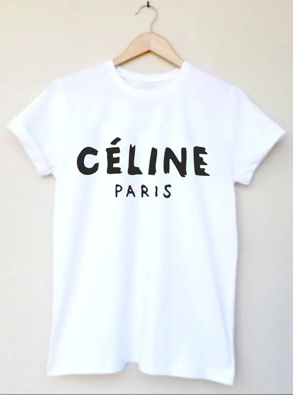 Celine Tshirt Celine Paris tshirt High Fashion Inspired Custom T Shirt | Etsy (US)