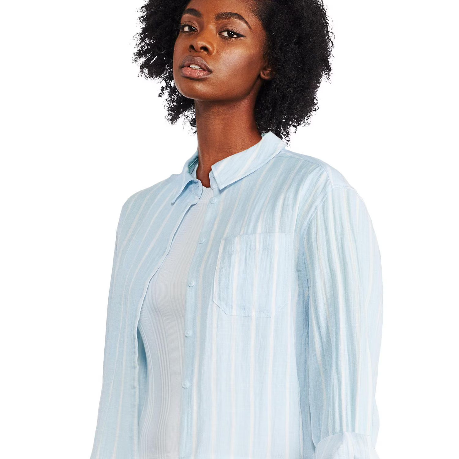 George Women's Oversized Cropped Shirt, Sizes XS-XXL | Walmart (CA)