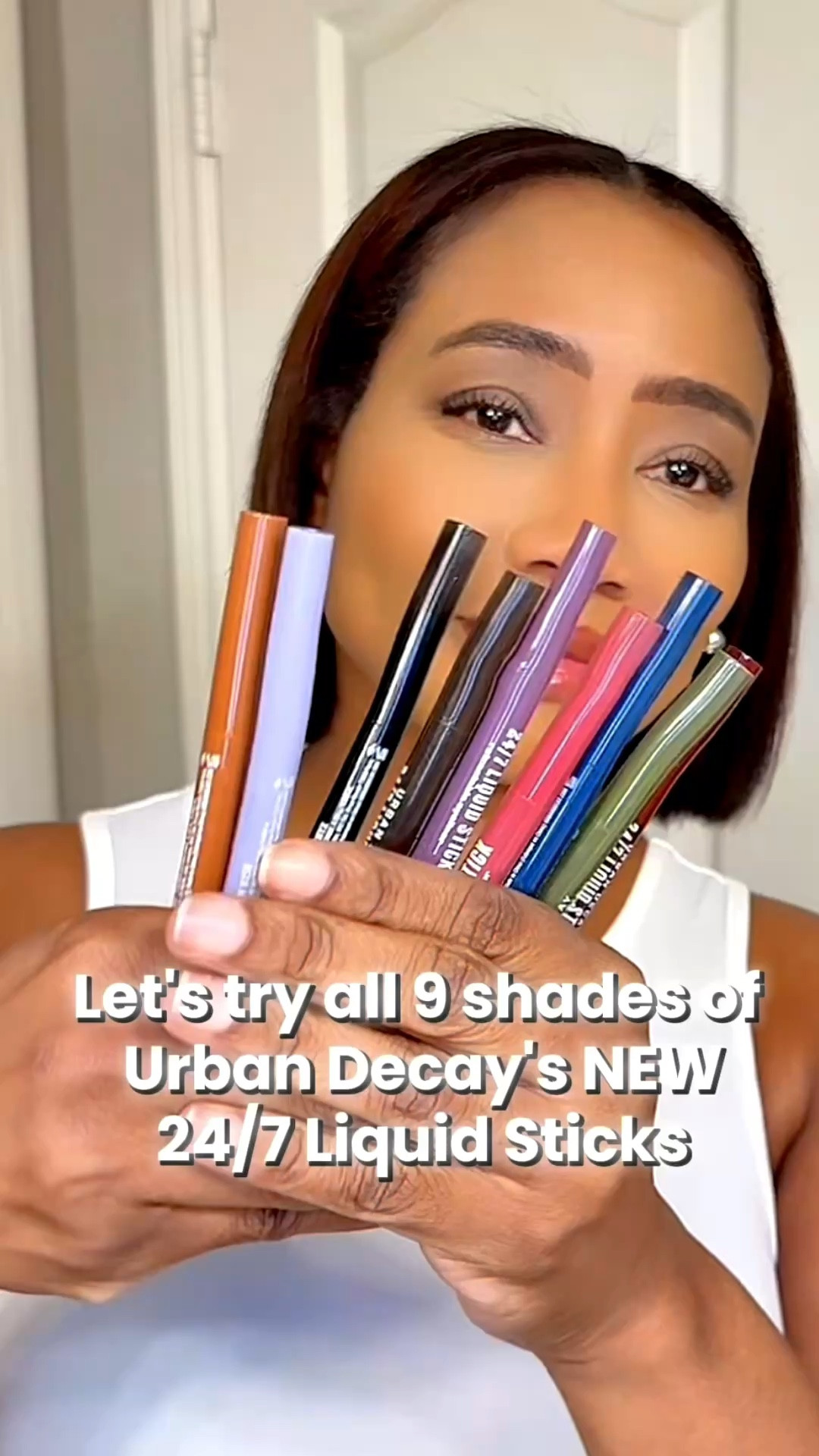 I swatched all 9 of Urban Decay's NEW 24/7 liners...
The pigment, the glide, the COLORS!!!
If you love eyeliner... these new Urban Decay shades are dangerous. Which one are you wearing?



•Melted Onyx (black)
•Brown Noise (brown)
•Wine Spill (burgundy)
•Rough Waves (teal)
•Fluid Fig (plum)
•Solar Flick(copper duochrome)
•Dirty Martini (olive shimmer)
•Ruby Drip (raspberry shimmer)
•Denim Wash (periwinkle shimmer)

#urbandecay
#urbandecayliner
#urbandecay247
#urbandecayeyeliner
#newmakeup
#resortwearmakeup #vacationmakeup #datenightmakeup
#makeupreview
#BeautyTok #makeuprecommendations #beautyfinds #makeupswatches
#Eyeliner #eyelinerswatch
#makeupswatches
#beautyfinds
#sephorafinds
#ultabeautyfinds
#makeuptok
#retractableeyeliners


#LTKBeauty #LTKgrwm
