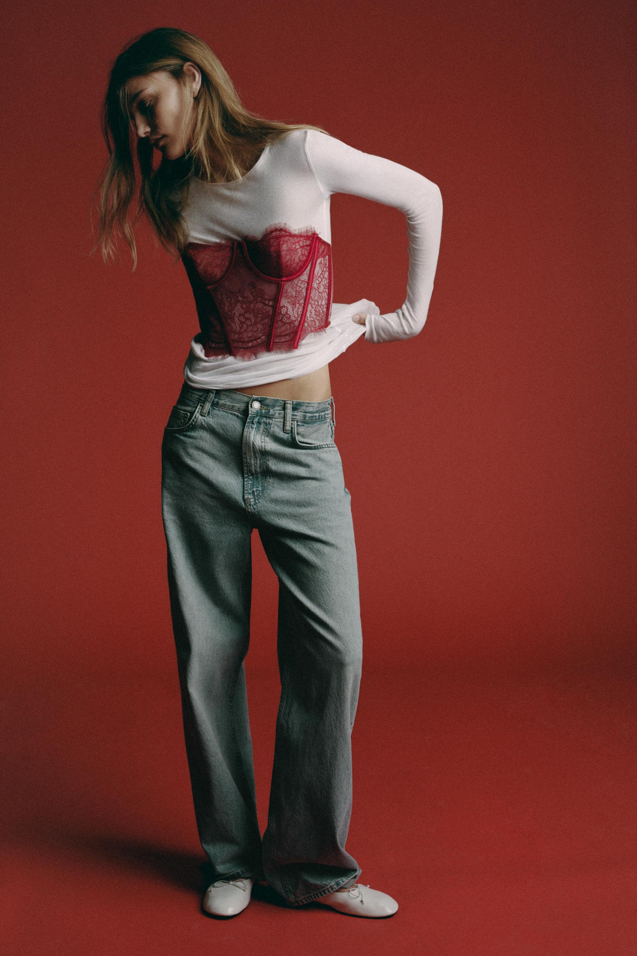 LACE UNDERWIRE CORSET | Zara Canada