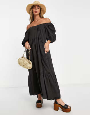Billabong Endless Shore maxi dress in black | ASOS (Global)
