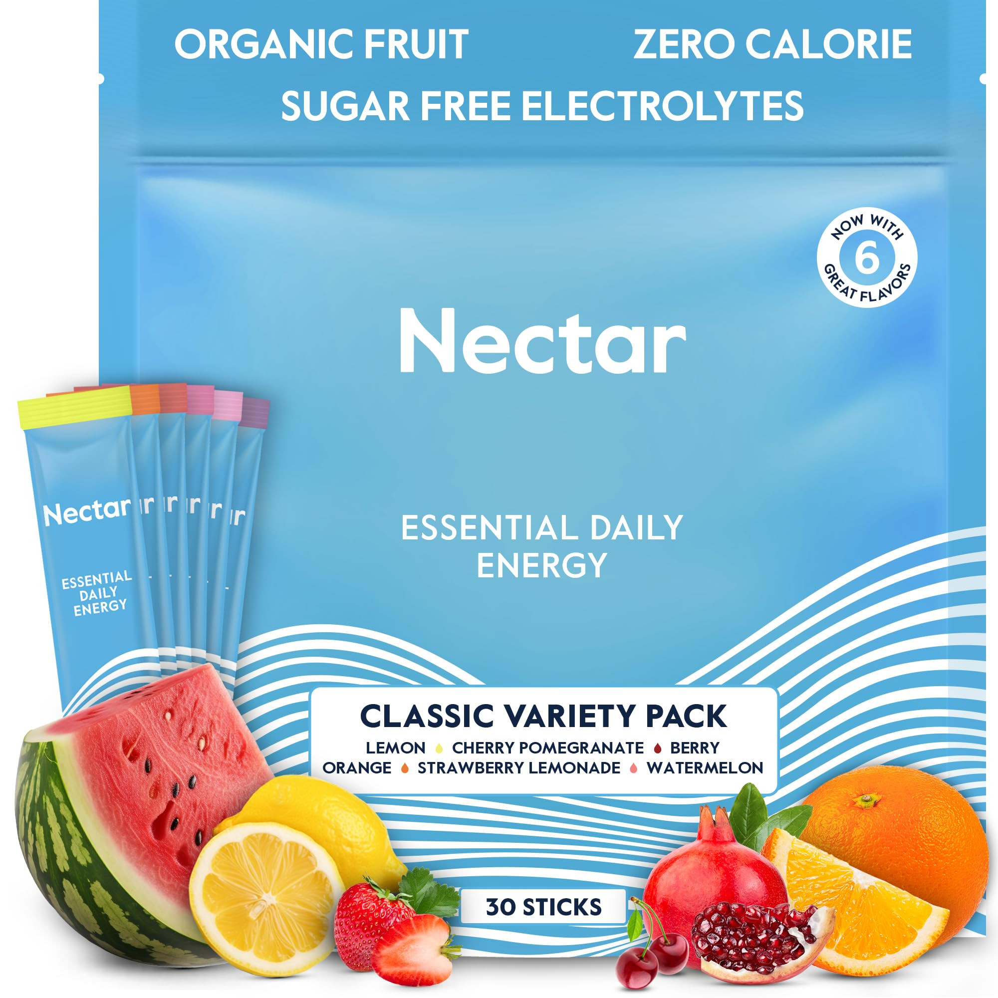 Nectar Energy Booster - Organic Caffeine, B12 & Electrolytes - Sugar Free & Zero Calorie – Heal... | Amazon (US)