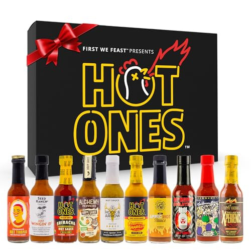 Hot Ones Hot Sauce Challenge - Season 27 - Hot Sauces Gift Sets - Variety Pack - Made with Natural Ingredients - Unique Small Batch Sampler Gift Set - 5 fl oz Bottles (10-Pack) | Amazon (US)