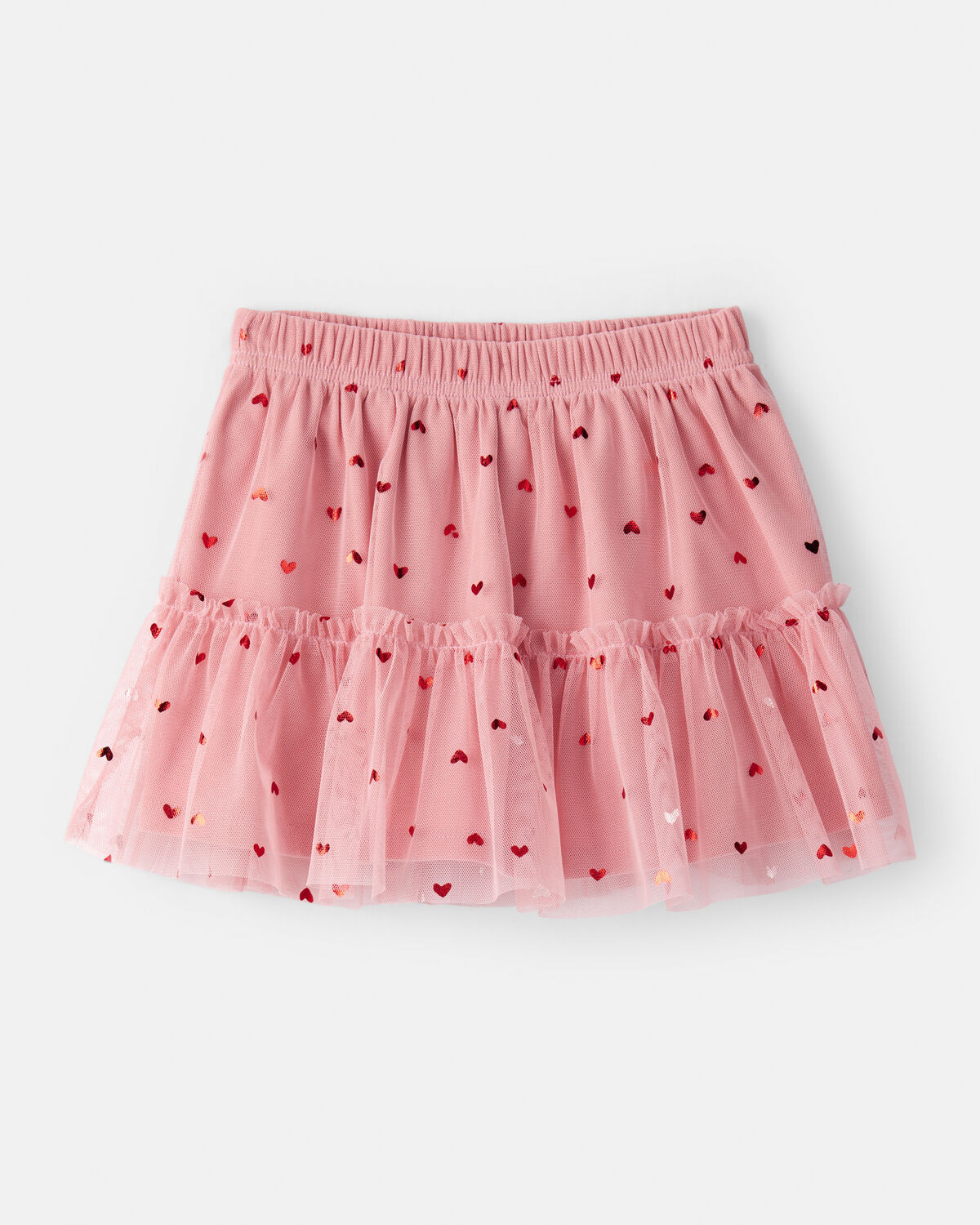 Toddler Girl Heart Tulle Skort - Pink | Carter's Inc