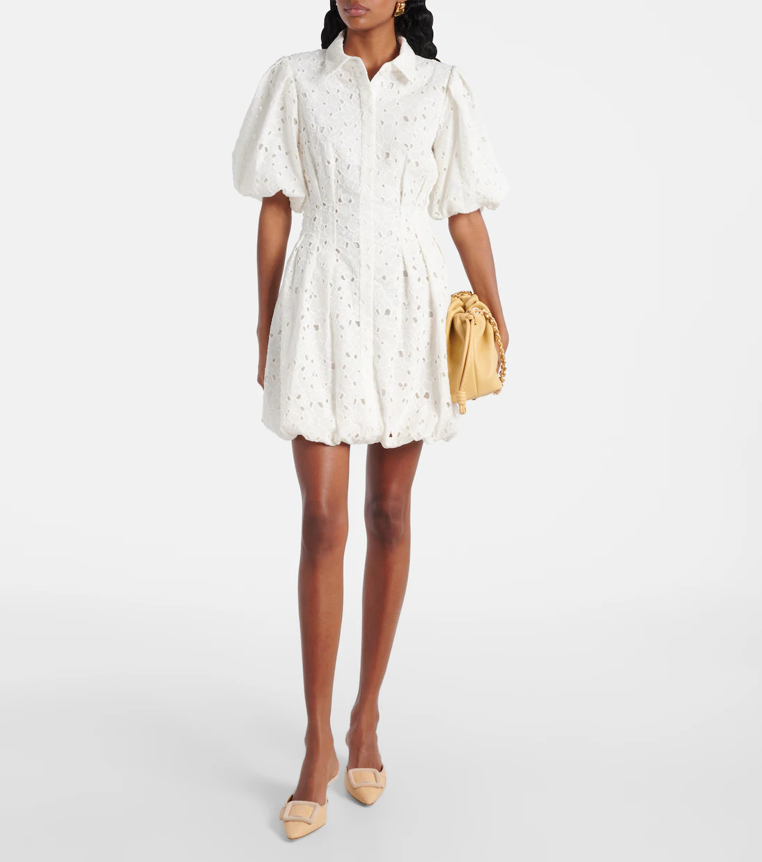 Cleo broderie anglaise cotton minidress | Mytheresa (UK)