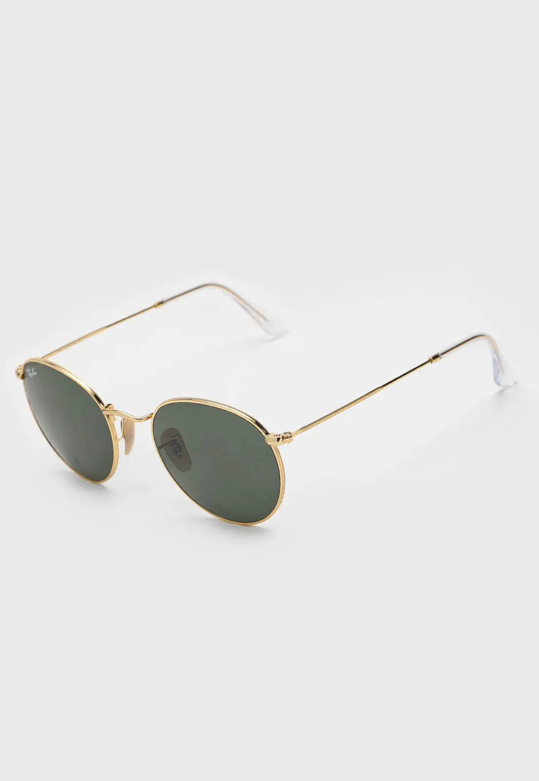 Óculos de Sol Ray-Ban Round Metal Dourado/Verde | Dafiti (BR)