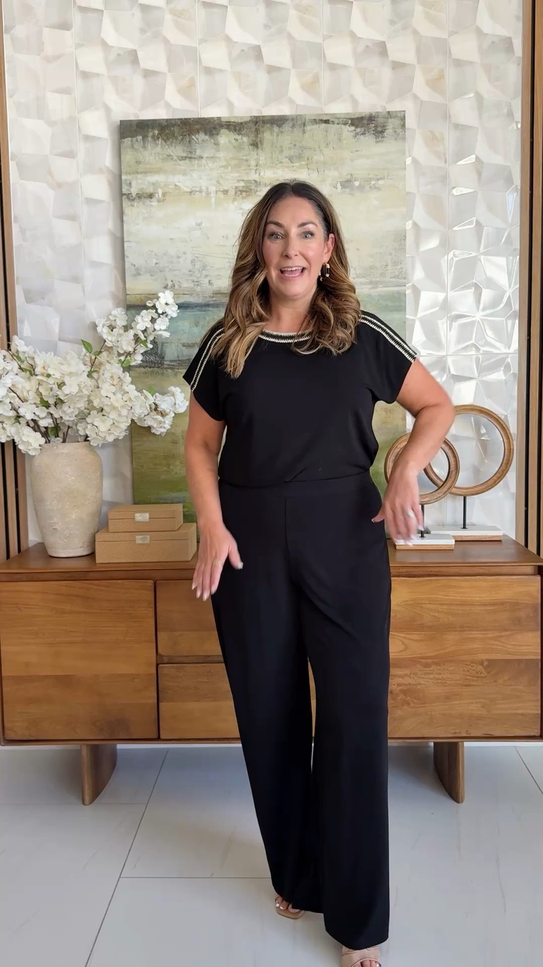 Chicos 2 Piece Wrinkle Free Travelers Pants and Crochet Trim Knit Top are the perfect pairing to dress up or down for a chic and simple, timeless look.  
📏Wearing L in both

#LTKOver40 #LTKMidsize #LTKTravel