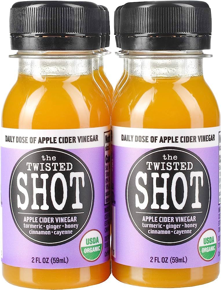 The Twisted Shot | Apple Cider Vinegar Shots with Turmeric, Ginger, Cinnamon, Honey & Cayenne | W... | Amazon (US)