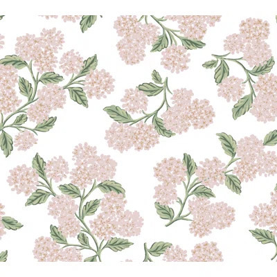 Hydrangea White Peel and Stick Wallpaper | Wayfair North America