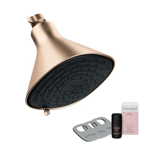 Canopy Filtered Shower Head - High Pressure Shower Head Filter for Hard Water - Shower Filter To Remove Impurities for Healthier Scalp, Skin & Hair - Support Hair Growth & Minimize Breakage - Brass | Amazon (US)