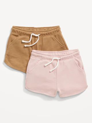 2-Pack French Terry Pull-On Shorts for Toddler Girls | Old Navy (US)