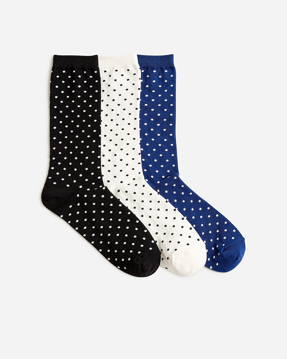 Polka-dot trouser socks three-pack | J. Crew US