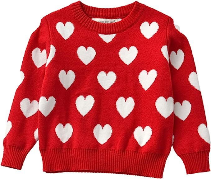 GRNSHTS Baby Girls Loose Long Sleeve Knit Sweater | Amazon (US)