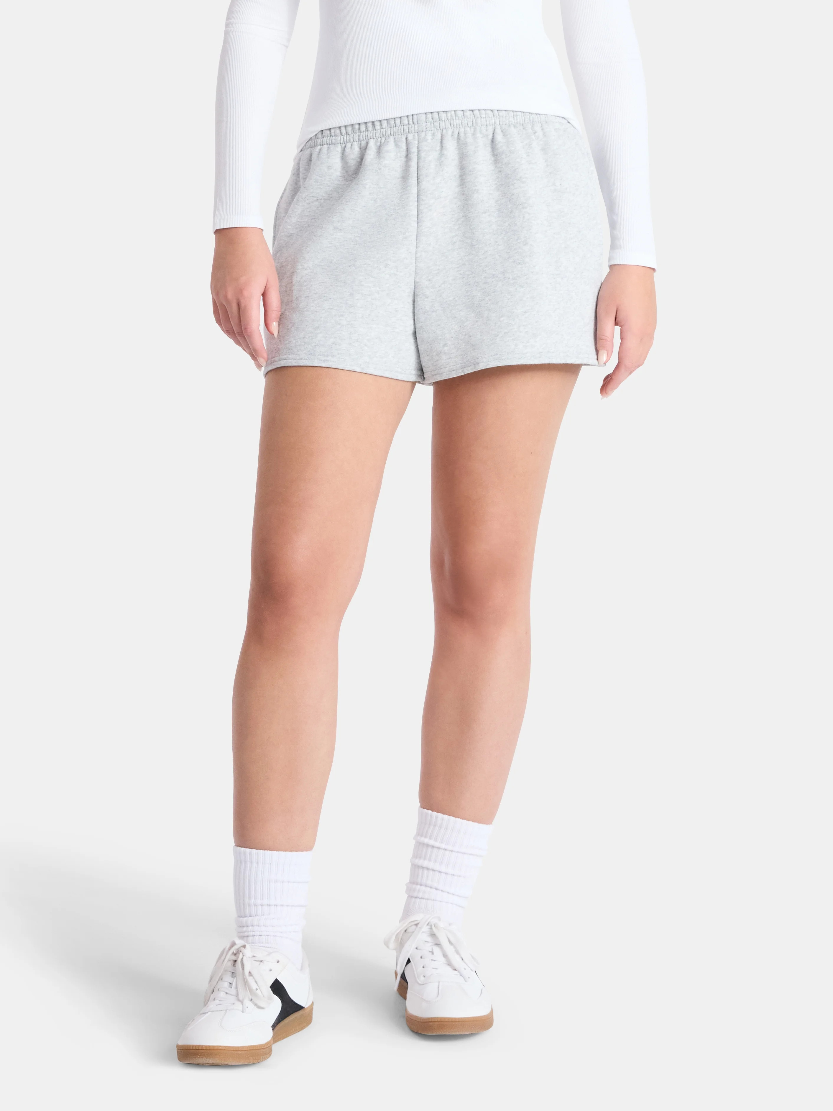 No Boundaries Fleece Shorts, 3'' Inseam, Women’s | Walmart (US)