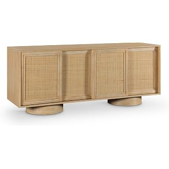Meridian Furniture 77078Natural Windsor Collection Mid-Century Modern Sideboard/Buffet with Rich ... | Amazon (US)