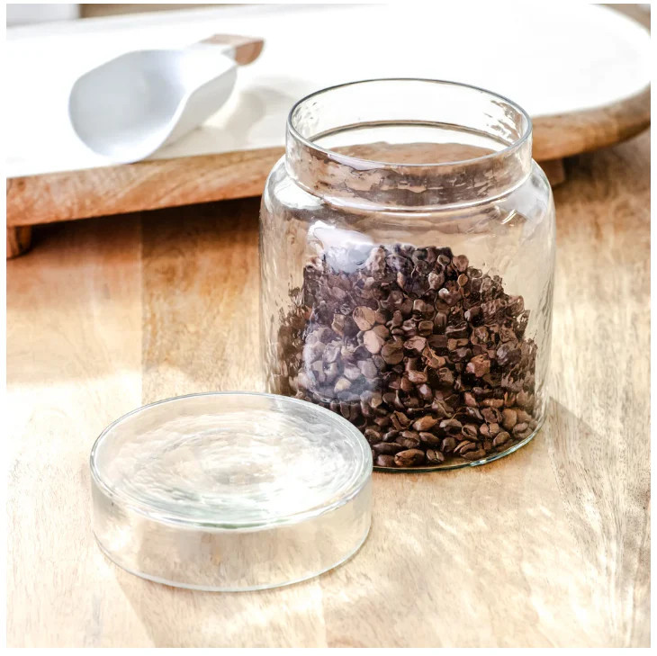 Glass Jar with Lid, Size Options | The Nested Fig