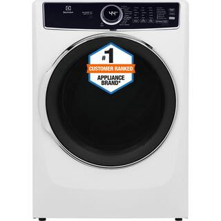 Electrolux 27 in. W 8 cu. ft. Front Load Electric Dryer with Perfect Steam and LuxCare Dry System... | The Home Depot