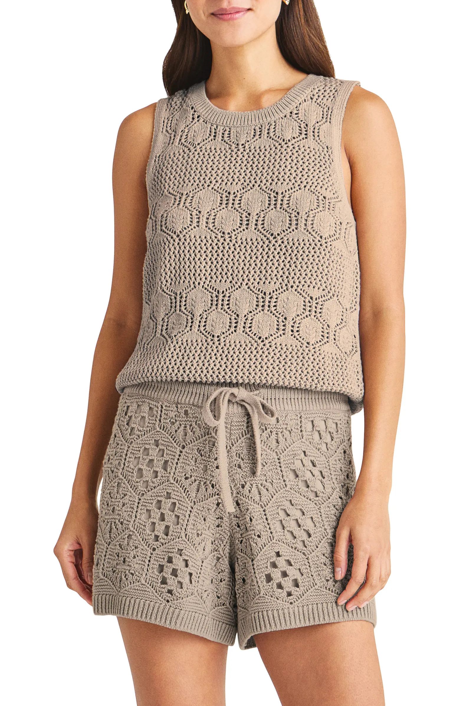 Splendid Celine Open Stitch Sleeveless Sweater | Nordstrom | Nordstrom