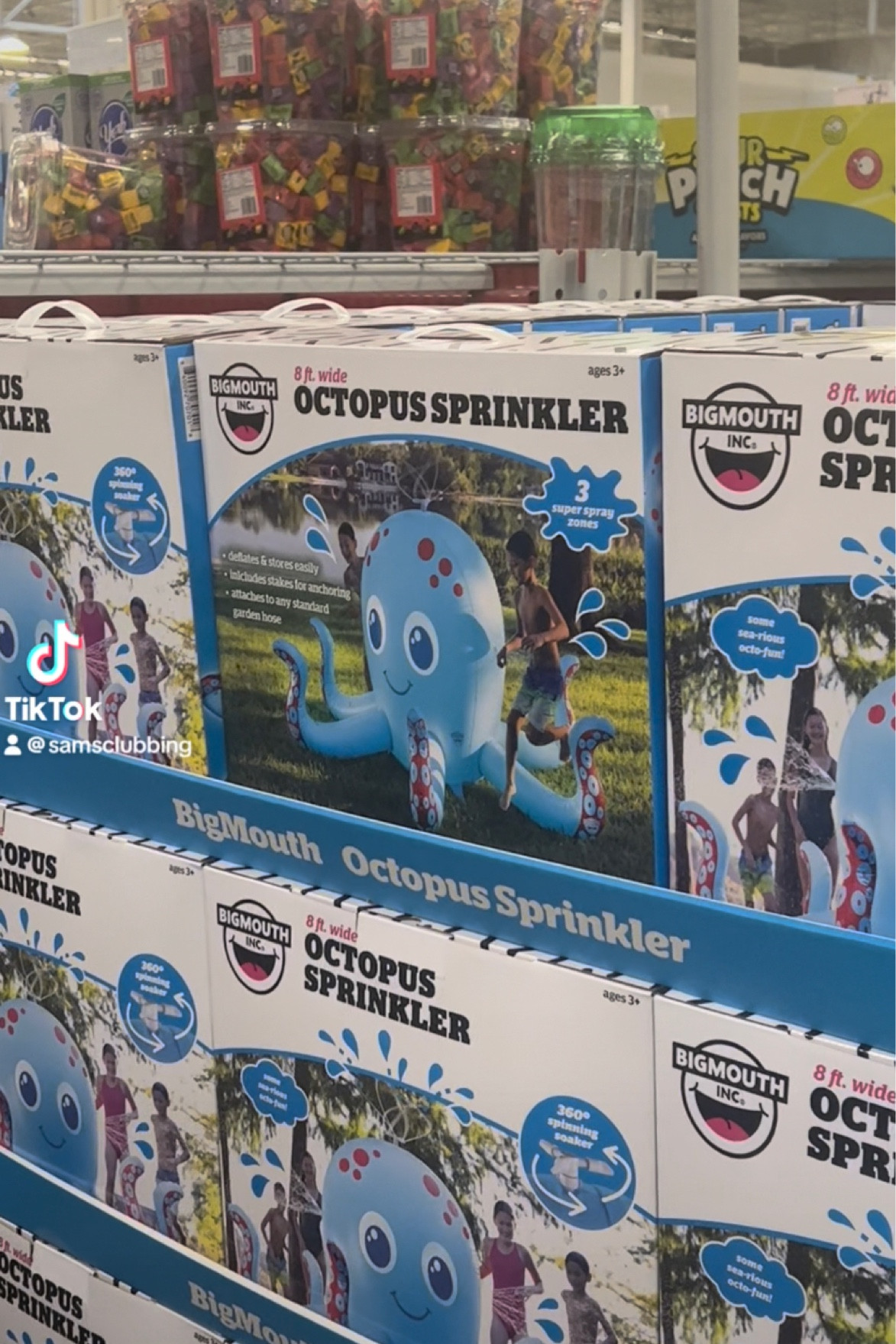 8 foot wide octopus sprinkler for under $30 at Sam’s Club! #samsclub #samsclubfinds #samsclubdeals #samsclubbing 