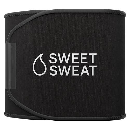 Sports Research Sweet Sweat Waist Trimmer Extra-Coverage (XC) - Premium Sweat Enhancing Fitness Band with More Belly Coverage - Adjustable Fit · Latex-Free Neoprene · More Coverage - XXL Black | Amazon (US)
