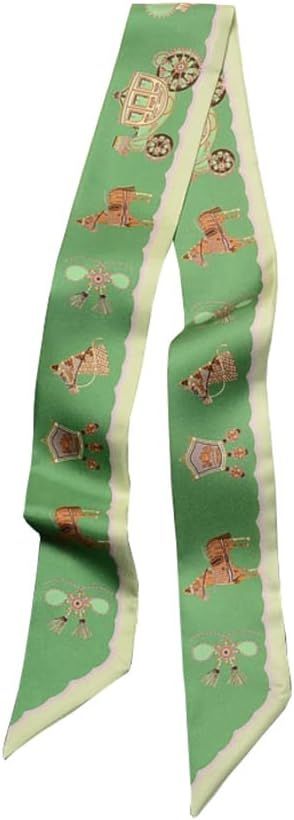 JERLA 100% Mulberry silk Scarf Head Hair Ribbon Handbag Handle wrap Tie Bundle Scarf... | Amazon (US)