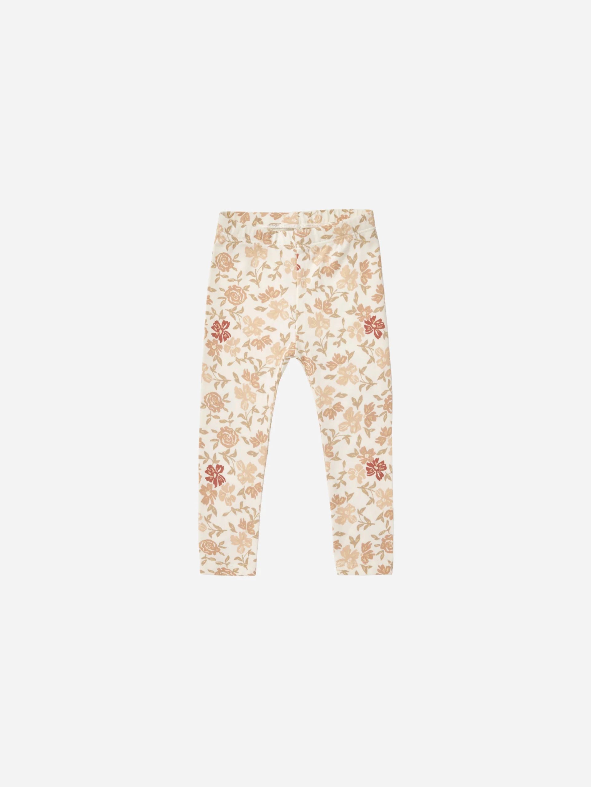 Legging || Pink Floral | Rylee + Cru