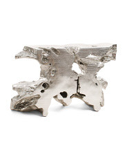 49in Venice Freeform Metallic Console Table | Marshalls