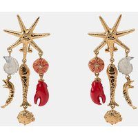 Zara - Starfish Charm Earrings - Golden - M - Woman | Zara US