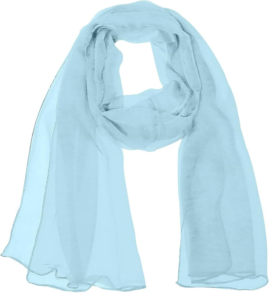 Wrapables Solid Color Silk Long Scarf | Amazon (US)